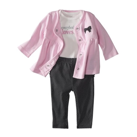 Just One You Made By Carter's Baby Girls' Infant 3 Piece Everybody Loves Me Set Newborn