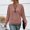 Pink, variant on Ahabrexf Fall Sweaters for Women, Solid Round Neck Long Sleeve Casual Blouse Shirt Top