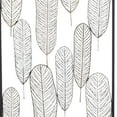 DecMode Indoor Black Metal Contemporary Floral Wall Decor - Walmart.com