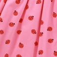 thumbnail image 4 of Qudderr Robe Imprimée pour Bébé Fille, Manches Courtes en Coton, Robe d'Été Col Rond pour Filles 1-8 Ans, 4 of 9