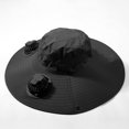 thumbnail image 4 of USB Charging Detachable Solar Charging Fan Built In Large Brim Hat Summer Outdoor Sun Hat Men's Climbing And Fishing Hat (two Fan Styles) Mens Boating Hats Woman Beach Bag Cord for Hat Cute Fall Hats, 4 of 6