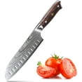 thumbnail image 1 of xianlin-Chef Knife Japanese Professional: 7 Inch Kitchen Knives, Stainless Steel, Sharp Cutting Meat Cooking Knife, 1 of 4