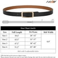 thumbnail image 6 of Women Reversible Leather Belts for Jeans Pants Dresses Ladies Fashion Belts with Gold Buckle, 0.9" Width, 6 of 8