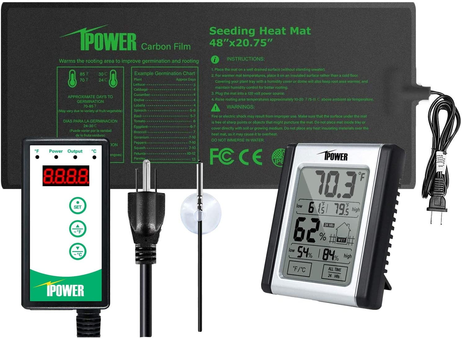 Thermometer Hygrometer SHT2000 Digital Humidity Controller ccelerating germination seedling heat mat home brewing electric radiator Thermometer Hygrometer SHT2000 Digital Humidity Controller ccelerating germination seedling heat mat home brewing electric radiator