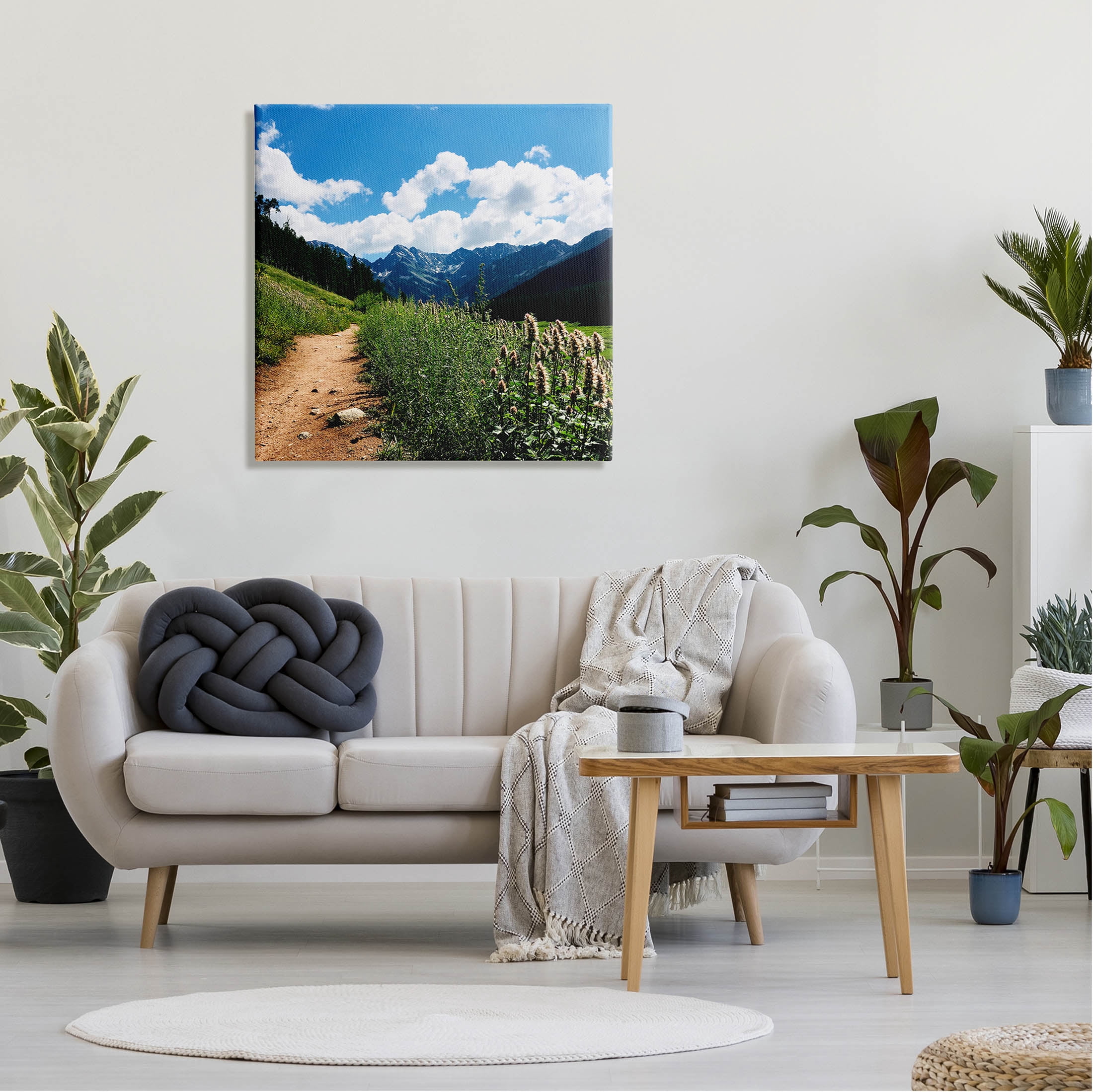 Stupell Industries Mountain Field Nature Path Photograph Gallery Wrapped Canvas Print Wall Art, Design by Anna Coppel
