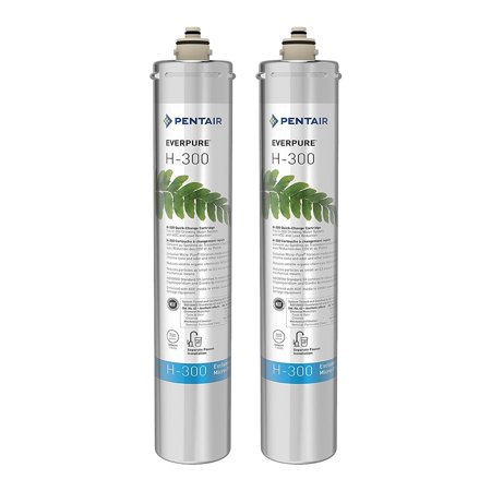 Everpure Water Systems - Pentair Everpure H-300 Undersink Water Filter Replacement Cartridge (2 Pack)
