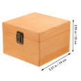 thumbnail image 2 of 1Pc Wooden Storage Case Gift Box Creative Packaging Box Vintage Container, 2 of 2
