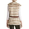 thumbnail image 2 of Romeo and Juliet Couture BEIGE/TAN Women's Fuzzy Vest, US Large, 2 of 3
