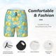 thumbnail image 3 of Fotbe Yellow Lemon Traje de Baño para Hombre – Shorts de Natación de Secado Rápido con Forro y Bolsillos-XX-Large, 3 of 6