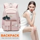 thumbnail image 4 of Mochila Nylon FLhrweasw Escuela Grande Rosa, 4 of 5
