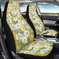 thumbnail image 3 of ZIATUBLE Daisy Front Seat Cover for Car Washable Car Seat Covers Full Set of 2 Auto Seat Protectors for Vehicles Anti-Scratch Seat Covers Car Interior Accessories Decor Fit for Cars SUV Truck Sedan, 3 of 7