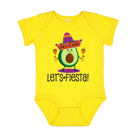 

Inktastic Cinco De Mayo Lets Fiesta Avocado Gift Baby Boy or Baby Girl Bodysuit