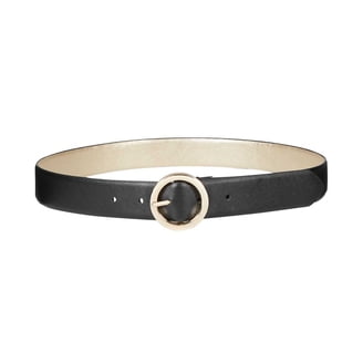 Steve Madden Women\'s Circle Logo Buckle Belt, Black Steve Madden Women main image 3