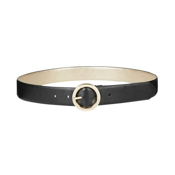Steve Madden Women’s Saffiano Reversible Belt (Black, XL)