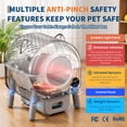 thumbnail image 3 of Automatic Cat Litter Box, Large Self Cleaning Litter Box with Smart Sensor, Low Noise Automatic Cat Toilet for Multi-Cat Homes, White, 3 of 9