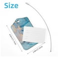 thumbnail image 4 of RATGDN 2Pcs Blue Teal Marble Luggage Tags, Includes Information Card, 4 of 6