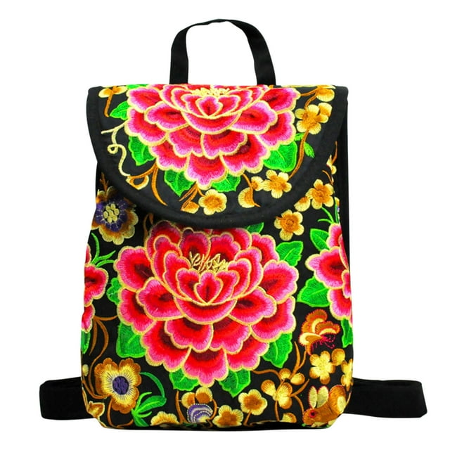Ethnic Style Bag Embroidered Small Backpack Yunnan Embroidered Bag Embroidered Shoulders Bag