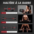 thumbnail image 4 of FUEENIRVA 1ensemble Accessoires de Gym Haltère Réglable en Rouge pour Entraînement Physique Complet et Tonification Musculaire, 4 of 5