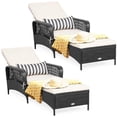 thumbnail image 1 of Sillón de patio HAPPYGRILL, juego de 2 sillones de mimbre de ratán, 1 of 9