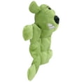 thumbnail image 6 of (3 pack) Multipet Mini Pet Loofa Squeaker Mat, Plush Dog Toy, Green, 6 of 12