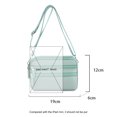 thumbnail image 4 of Bolsa bandolera de nailon con múltiples bolsillos para mujer pequeño de hombro para viaje (azul aguamarina) Tmvgtek Para estrenar, 4 of 4
