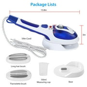 800W Handheld Electric Steam, imounTEK100ML Tank Blue White Anti-Scalding Anti Dripping Portable Iron Garment Steamer Fabric Clothes Laundry Steam Brush with 3 Adjustable Steam