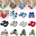 thumbnail image 6 of Infant Baby Boys Girls Slipper Soft Sole Non Skid Sneaker Moccasins Toddler First Walker Cirb House Shoes, 6 of 7