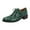 Green, variant on Oxford Shoes for Women Lace up Wingtip Vintage Pattern Leather Low Heel Pumps Shoes Business Work Casual Dress Shoes Green Size 7