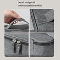 thumbnail image 3 of para Hombre, Bolsa de Maquillaje Impermeable de Tela Oxford para Viaje Fuera del Hogar, Bolsa de Almacenamiento de Cosméticos para Mujer, Color Negro, 3 of 5