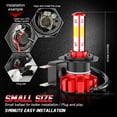 thumbnail image 2 of Fit for Subaru Outback 2010-2014 6X LED Headlight High & Low + Fog Bulbs Combo 6000K, 2 of 12