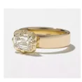 thumbnail image 2 of 2.0Ct Emerald Cut Simulated Diamond Solitaire Women's Engagement Ring 14k Yellow Gold Plated 925 Silver, 2 of 3