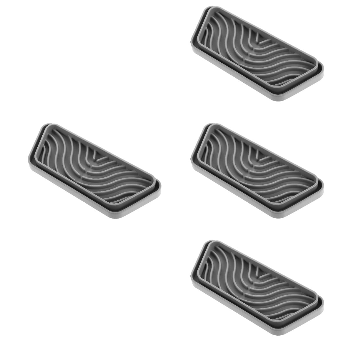 WORGEOUS 4-Pack Refrigerator Drip , Leak-Proof Dispenser Catch Trays, Leak Catcher Accessories