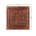 thumbnail image 2 of R24-Line Art Foam Glue-up Ceiling Tile in Antique Copper (129.6 Sq.ft / Pack) - 48 Pieces, 2 of 8