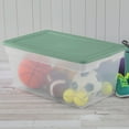 thumbnail image 3 of Sterilite 85L Green Storage Box, 3 of 5
