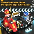 thumbnail image 3 of 2 Pack Remote Control Cartoon Race & Police RC Car for Toddlers - Toys for 2 3 4 5 Year Old Boy, Easter Birthday Toy Gift Ideas for Toddler, 3 of 10