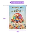 thumbnail image 5 of Wagging Tail Goldendoodle Celebrates Rainbow Pride Month LGBT LGBTQ+ House Flag 28x40in Double Sided Doodle Dog Lover Gifts Idea Outdoor Decor - 01003, 5 of 5