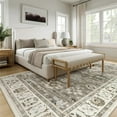 thumbnail image 4 of Moynesa 5'x7' Vintage Area Rugs,Oriental Farmhouse Rugs for Living Room,Low-Pile Soft Distressed Bedroom Rug Non-Slip Washable Indoor Floor Carpet for Dining Room Dorm Office,Brown, 4 of 8