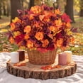 thumbnail image 4 of AcerichFad Fall Plants Outdoor, 8 Bundles Artificial Autumn Faux Plants Fake Silk Flowers for Outside Indoor Yard Garden Porch Patio Home Decor, 4 of 8