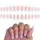 thumbnail image 1 of Parche para uñas con forma de gota de agua rosa y almendra, lindo parche para uñas con corte de viento, mejora de uñas postizas (24PCS), 1 of 6