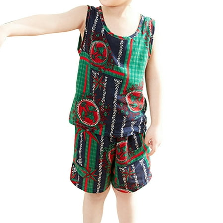 

TOWED22 Toddler Girl Outfits Toddler Kid Baby Girl Summer Outfit Ruffle Sleeveless Crop Top T-Shirt Flower Flared Pants Birthday Clothes Green