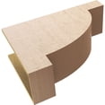 thumbnail image 6 of 11"W x 33"D x 22"H Classic Alpine Rough Cedar Woodgrain TimberThane Corbel, Primed Tan, 6 of 6
