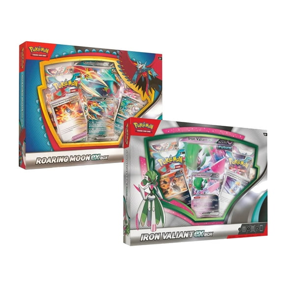 Pokemon Paradox Rift Roaring Moon Iron Valiant ex Box Ingles Pókemon NA