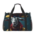 thumbnail image 1 of Balery Surrealist Goat Bolsa de Gimnasio para Mujeres, Bolsa de Viaje con Bolsillo Húmedo, Bolsa de Fin de Semana para Mujeres, Bolsa de Viaje Resistente al Agua, 1 of 7