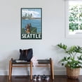 thumbnail image 3 of Art.com Seattle, Washington Skyline - Lantern Press Original Poster Art Print by Lantern Press, 24" x 36", 3 of 4