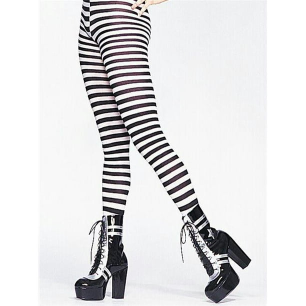 Costumes For All Occasions Ua900Bw Tights Striped Black White