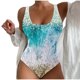 thumbnail image 2 of Acyse Womens Bikinis for Summer Clearance Woman Cute And Fashionable Beach Swimsuit With Printed Summer Swimsuit, 2 of 3
