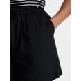 thumbnail image 4 of Time and Tru Women's Poplin Shorts, Sizes XS-XXXL, 4 of 5
