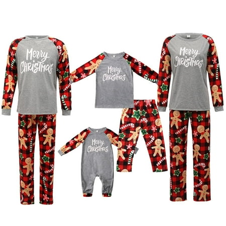 

YiLvUst Family Matching Christmas Pajamas for Adults Teens and Baby Holiday Jammies Parent-Child Outfits Sleepwear Homewear