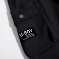 thumbnail image 7 of Eltusu Boys Cargo Pants, Relaxed Fit Multi-Pockets Sports Elastic Waist Jogger Pants Black Size 10-12 T, 7 of 7