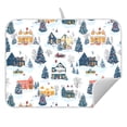 thumbnail image 5 of Ryvnso Christmas Snow Scene Dish Drying Mat for Kitchen Countertop 18x24 Large Dish Pad Drainer Rack Dish Sink Mats, 5 of 7